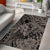 Beauty and The Warrior Polynesian Valentine Area Rug Hibiscus FLowers Brown Style LT9 - Polynesian Pride