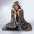 Beauty and The Warrior Polynesian Valentine Hooded Blanket Hibiscus FLowers Brown Style LT9 - Polynesian Pride