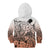Beauty and The Warrior Polynesian Valentine Kid Hoodie Hibiscus FLowers Orange Style LT9 - Polynesian Pride