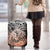 Beauty and The Warrior Polynesian Valentine Luggage Cover Hibiscus FLowers Orange Style LT9 - Polynesian Pride