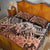 Beauty and The Warrior Polynesian Valentine Quilt Bed Set Hibiscus FLowers Orange Style LT9 - Polynesian Pride