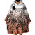 Beauty and The Warrior Polynesian Valentine Wearable Blanket Hoodie Hibiscus FLowers Orange Style LT9 - Polynesian Pride