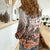 Beauty and The Warrior Polynesian Valentine Women Casual Shirt Hibiscus FLowers Orange Style LT9 - Polynesian Pride