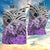 Beauty and The Warrior Polynesian Valentine Garden Flag Hibiscus FLowers Purple Style LT9 - Polynesian Pride