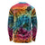 Beauty and The Warrior Polynesian Valentine Long Sleeve Shirt Hibiscus FLowers Rainbow Style LT9 - Polynesian Pride