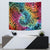 Beauty and The Warrior Polynesian Valentine Tapestry Hibiscus FLowers Rainbow Style LT9 - Polynesian Pride