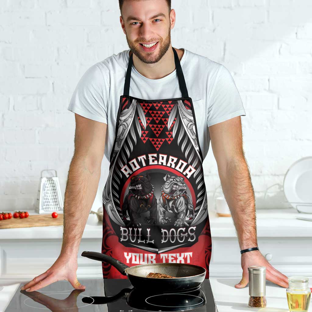 Aotearoa Bulldog Personalised Apron Maori Kowhaiwhai Motif - Polynesian Pride