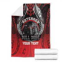 Aotearoa Bulldog Personalised Blanket Maori Kowhaiwhai Motif