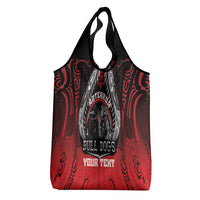 Aotearoa Bulldog Personalised Grocery Bag Maori Kowhaiwhai Motif