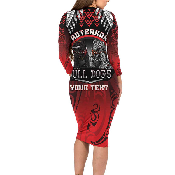 Maori Aztec Pitbull Bodycon Dress