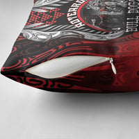 Aotearoa Bulldog Personalised Pillow Cover Maori Kowhaiwhai Motif - Polynesian Pride