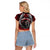Aotearoa Bulldog Personalised Raglan Cropped T Shirt Maori Kowhaiwhai Motif