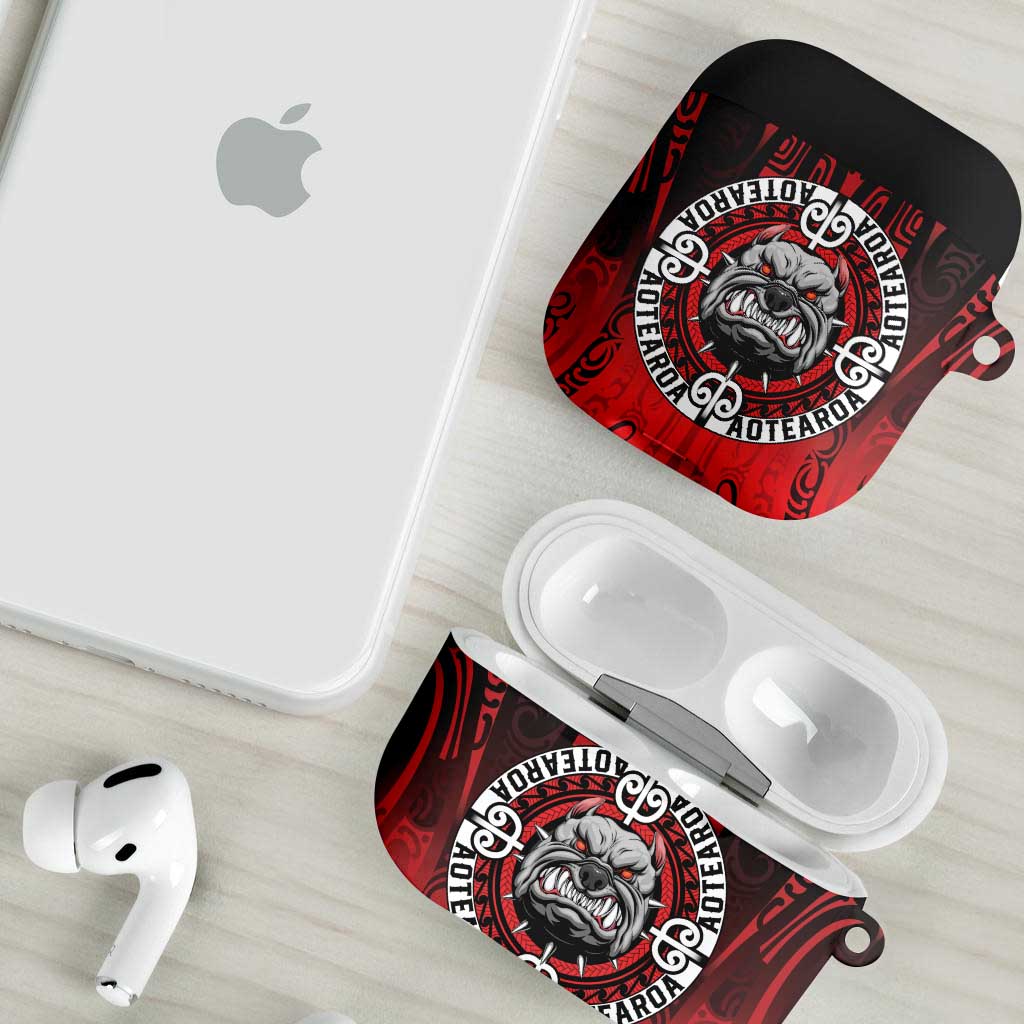 Aotearoa Bulldog AirPods Case New Zealand Kowhaiwhai Tribal - Polynesian Pride