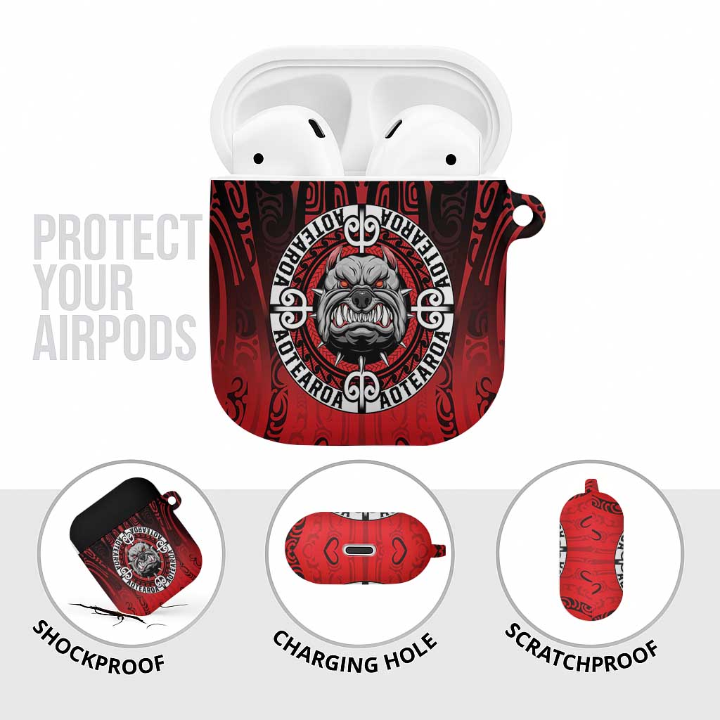 Aotearoa Bulldog AirPods Case New Zealand Kowhaiwhai Tribal - Polynesian Pride