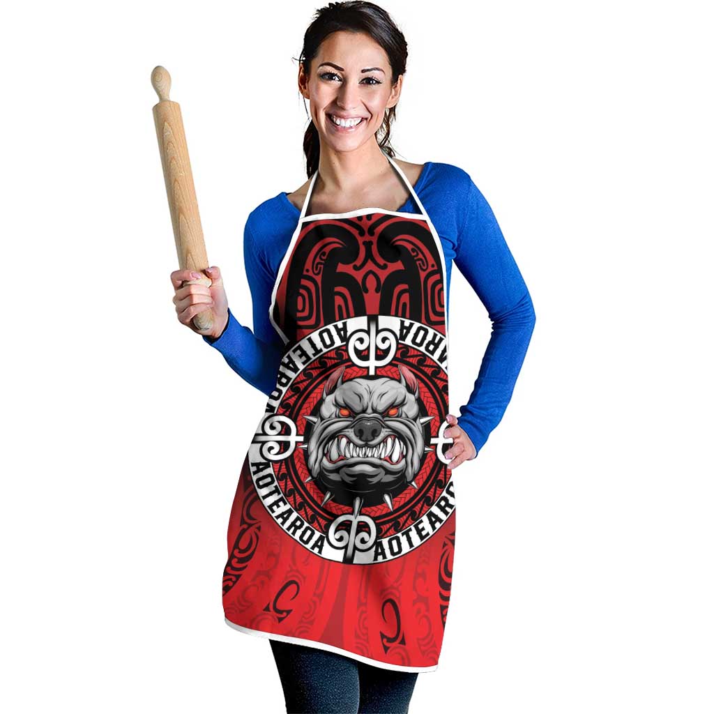 Aotearoa Bulldog Apron New Zealand Kowhaiwhai Tribal - Polynesian Pride