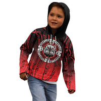 Aotearoa Bulldog Kid Hoodie New Zealand Kowhaiwhai Tribal