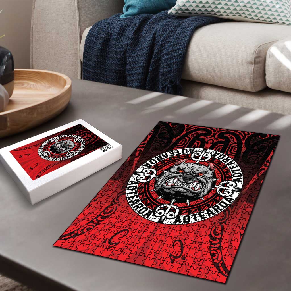 Aotearoa Bulldog Puzzle New Zealand Kowhaiwhai Tribal - Polynesian Pride