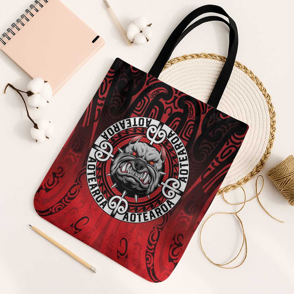 Aotearoa Bulldog Tote Bag New Zealand Kowhaiwhai Tribal - Polynesian Pride