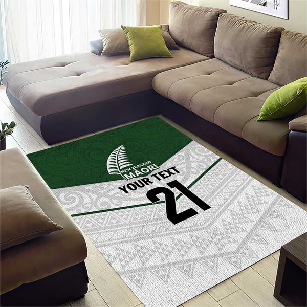 Custom New Zealand Maori Niho Taniwha Area Rug LT9