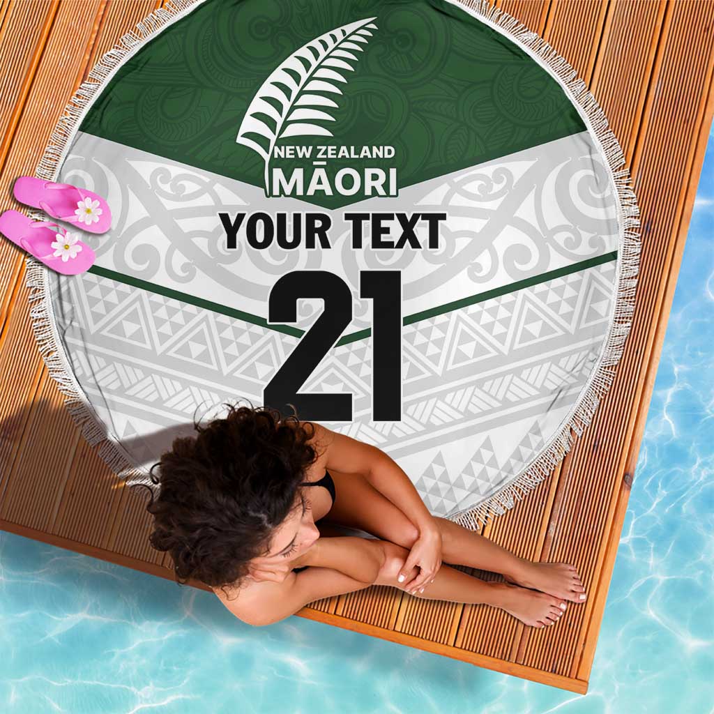 Custom New Zealand Maori Niho Taniwha Beach Blanket LT9 - Polynesian Pride