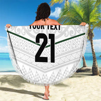 Custom New Zealand Maori Niho Taniwha Beach Blanket LT9 - Polynesian Pride