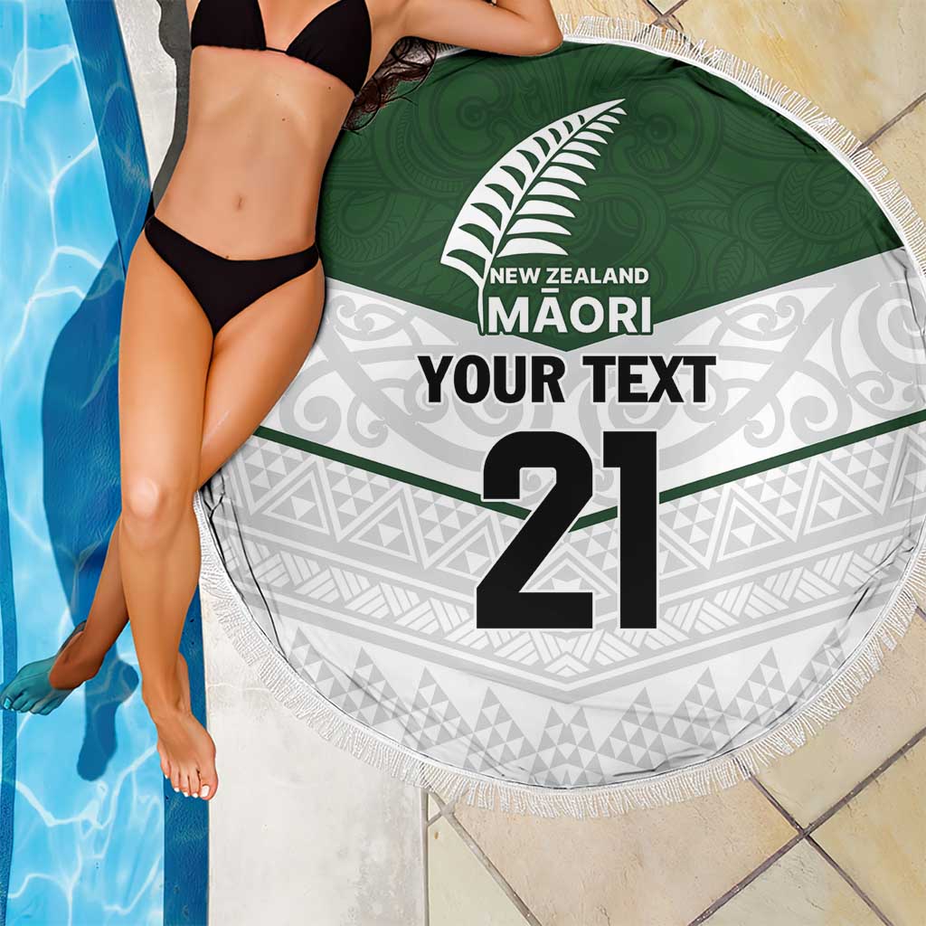 Custom New Zealand Maori Niho Taniwha Beach Blanket LT9 - Polynesian Pride
