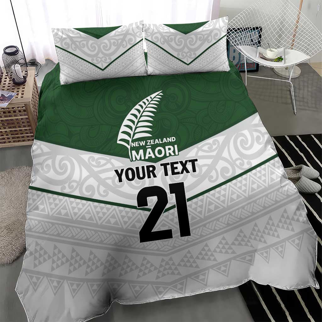 Custom New Zealand Maori Niho Taniwha Bedding Set