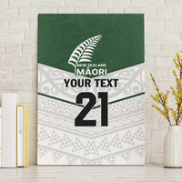 Custom New Zealand Maori Niho Taniwha Canvas Wall Art