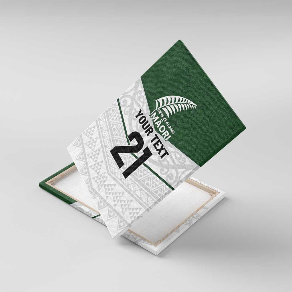 Custom New Zealand Maori Niho Taniwha Canvas Wall Art