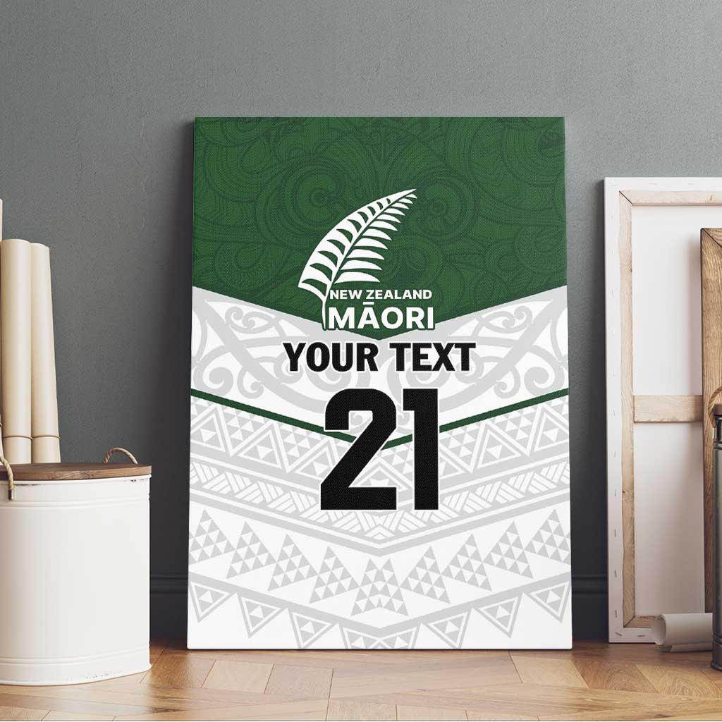 Custom New Zealand Maori Niho Taniwha Canvas Wall Art