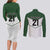 Custom New Zealand Maori Niho Taniwha Couples Matching Long Sleeve Bodycon Dress and Long Sleeve Button Shirt
