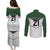 Custom New Zealand Maori Niho Taniwha Couples Matching Puletasi and Long Sleeve Button Shirt