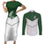 Custom New Zealand Maori Niho Taniwha Couples Matching Short Sleeve Bodycon Dress and Long Sleeve Button Shirt