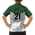 Custom New Zealand Maori Niho Taniwha Family Matching Off The Shoulder Long Sleeve Dress and Hawaiian Shirt