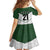 Custom New Zealand Maori Niho Taniwha Family Matching Off The Shoulder Long Sleeve Dress and Hawaiian Shirt