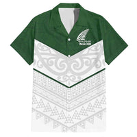 Custom New Zealand Maori Niho Taniwha Family Matching Summer Maxi Dress and Hawaiian Shirt LT9 Dad's Shirt - Short Sleeve Green - Polynesian Pride
