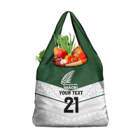Custom New Zealand Maori Niho Taniwha Grocery Bag LT9 1-pack One Size Green - Polynesian Pride