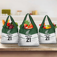 Custom New Zealand Maori Niho Taniwha Grocery Bag LT9 3-pack One Size Green - Polynesian Pride