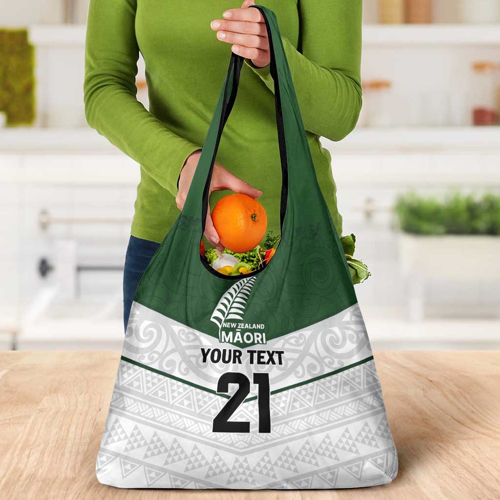 Custom New Zealand Maori Niho Taniwha Grocery Bag LT9 - Polynesian Pride