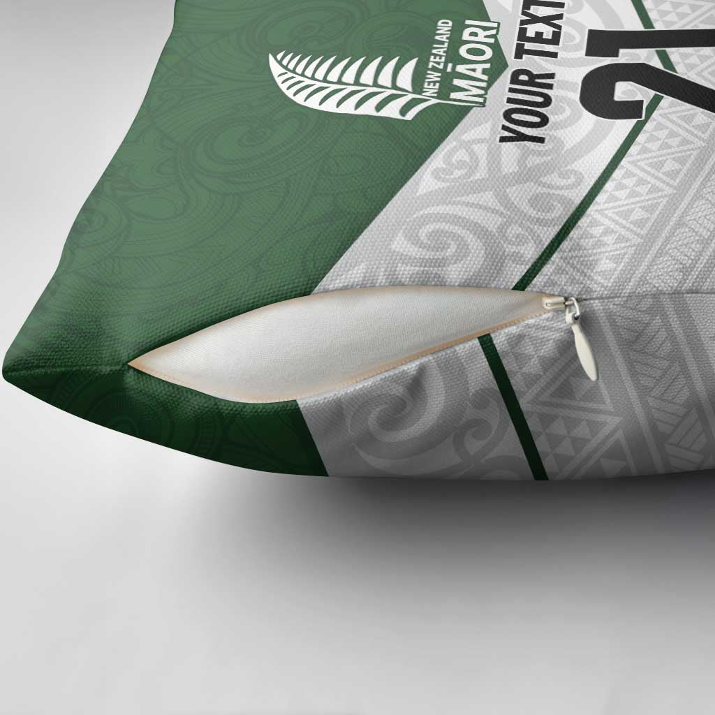 Custom New Zealand Maori Niho Taniwha Pillow Cover - Polynesian Pride