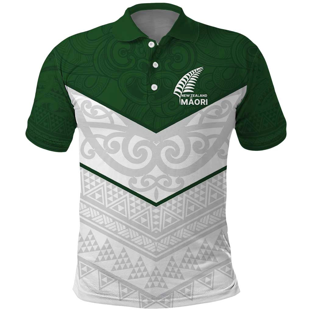 Custom New Zealand Maori Niho Taniwha Polo Shirt LT9 Green - Polynesian Pride