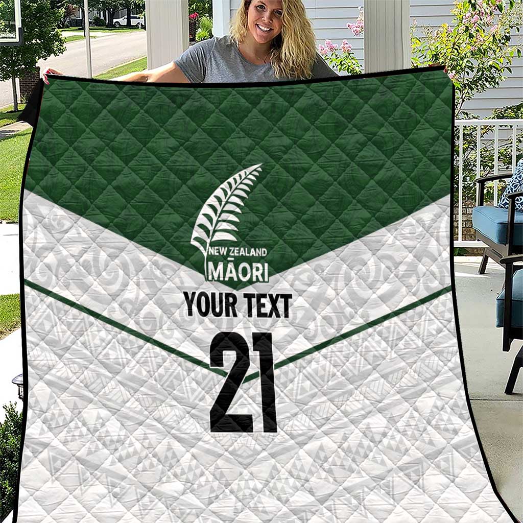 Custom New Zealand Maori Niho Taniwha Quilt