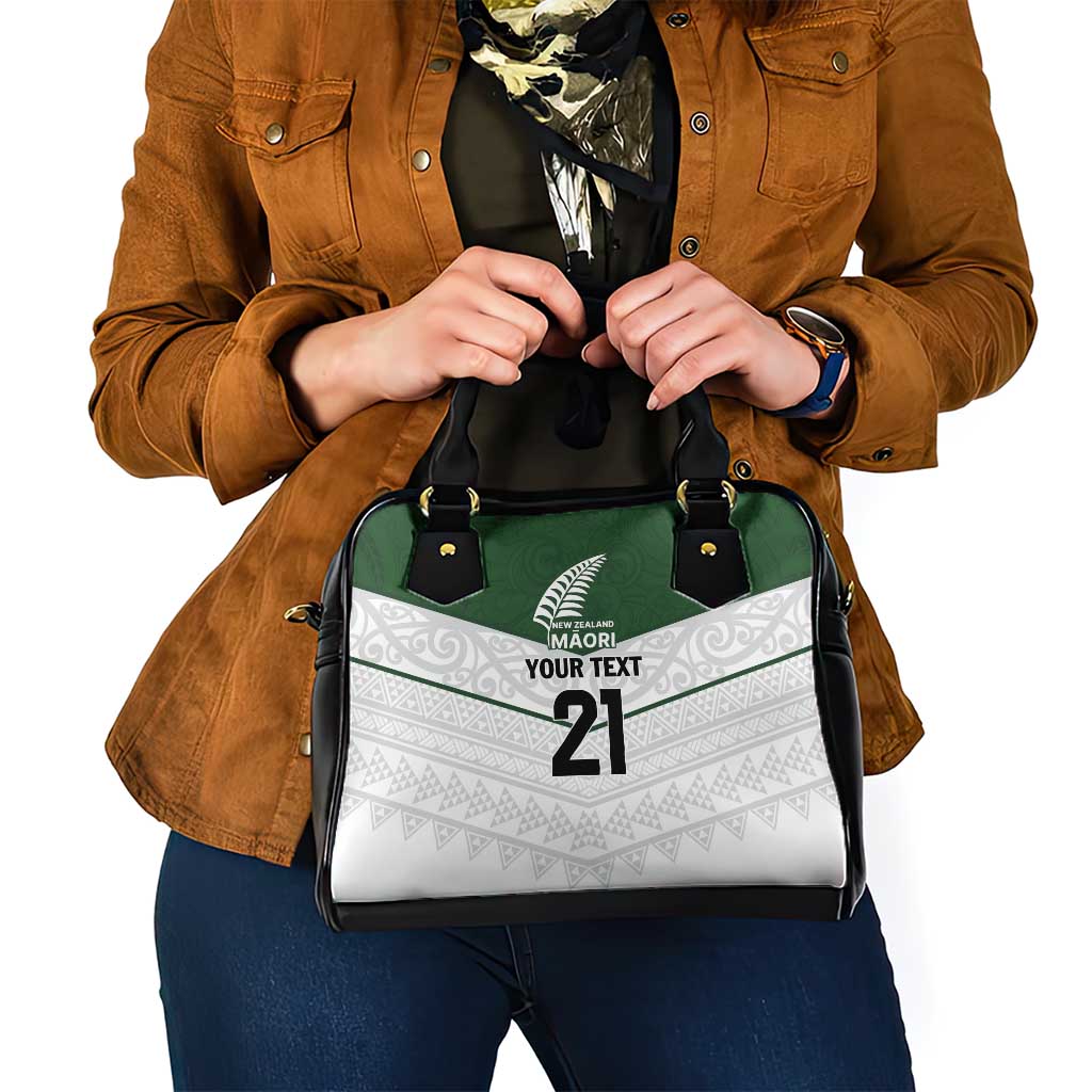 Custom New Zealand Maori Niho Taniwha Shoulder Handbag LT9 - Polynesian Pride