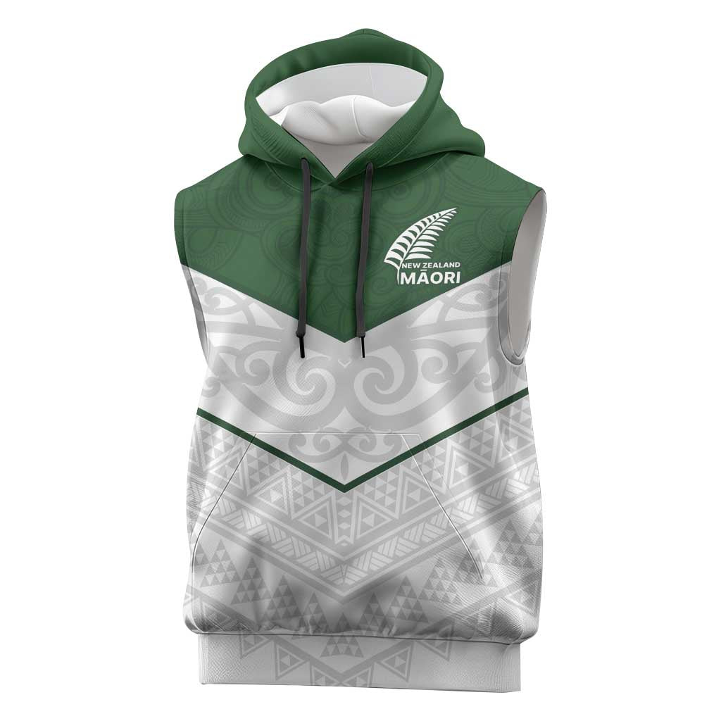 Custom New Zealand Maori Niho Taniwha Sleeveless Hoodie - Polynesian Pride