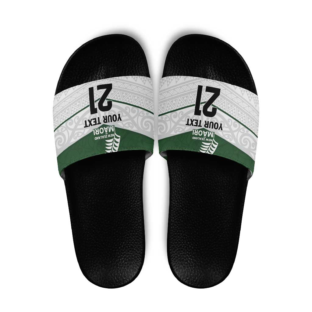 Custom New Zealand Maori Niho Taniwha Slide Sandals - Polynesian Pride