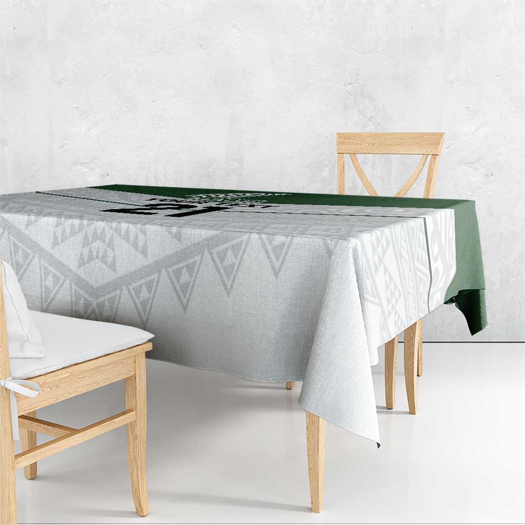 Custom New Zealand Maori Niho Taniwha Tablecloth