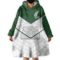 Custom New Zealand Maori Niho Taniwha Wearable Blanket Hoodie LT9 - Polynesian Pride