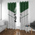 Custom New Zealand Maori Niho Taniwha Window Curtain