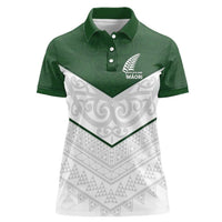 Custom New Zealand Maori Niho Taniwha Women Polo Shirt
