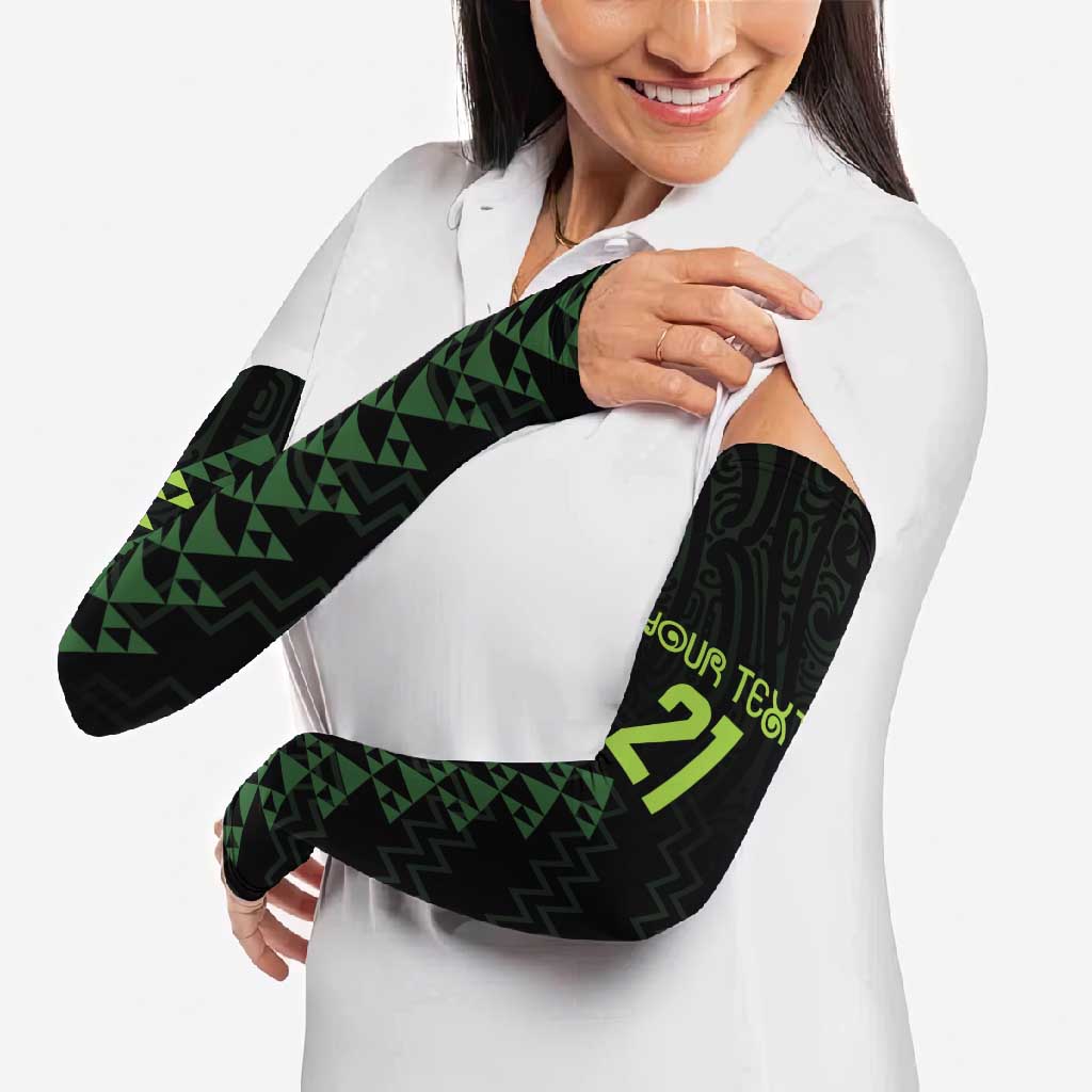Custom New Zealand Maori Koru Koiri Motif Arm Sleeves - Polynesian Pride